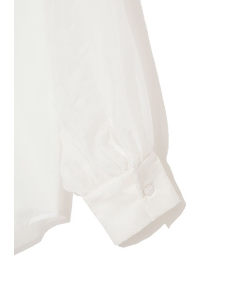 COEL（コエル）の「ビッグカラーシアーシャツ（シャツ/ブラウス・レディース・ピンク/ホワイト/ブラック・FREE）」の18枚目の写真