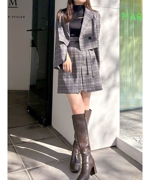 MERCURYDUO（マーキュリーデュオ）の「2WAY異素材パフスリーブカットアウトニット（ニット/セーター・レディース・オフホワイト/ブラック/ラベンダー・FREE）」の17枚目の写真