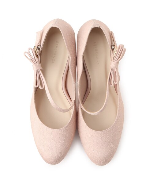 ESPERANZA(エスペランサ)の「斜めストラップ厚底リボンパンプス 結婚式二次会 パーティー 24SS(パンプス・レディース・チョコ/ブラック系8/ブルー系その他7・24.5cm/23.5cm/24.0cm/22.0cm/22.5cm/23.0cm)」の12枚目の写真