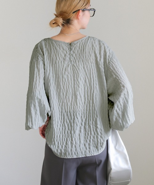 select MOCA(セレクトモカ)の「【ZOZO限定】ワッシャーボリュームスリーブブラウス(シャツ/ブラウス・レディース・ライトベージュ/ブルーグレー/ブラック・FREE)」の13枚目の写真
