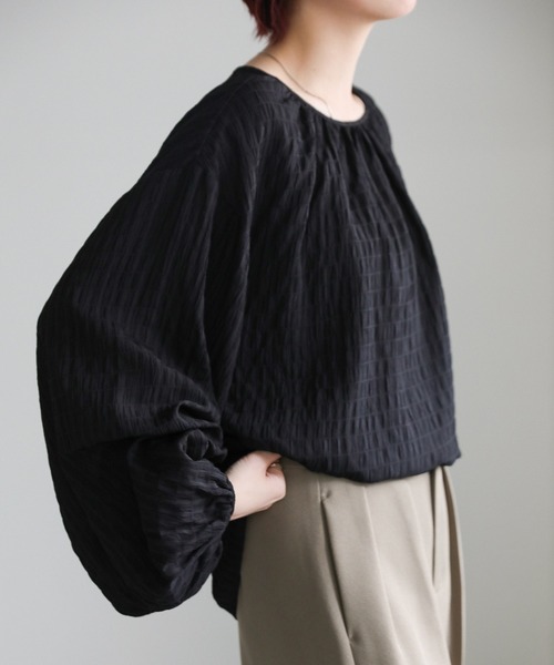 select MOCA(セレクトモカ)の「【ZOZO限定】ワッシャーボリュームスリーブブラウス(シャツ/ブラウス・レディース・ライトベージュ/ブルーグレー/ブラック・FREE)」の18枚目の写真