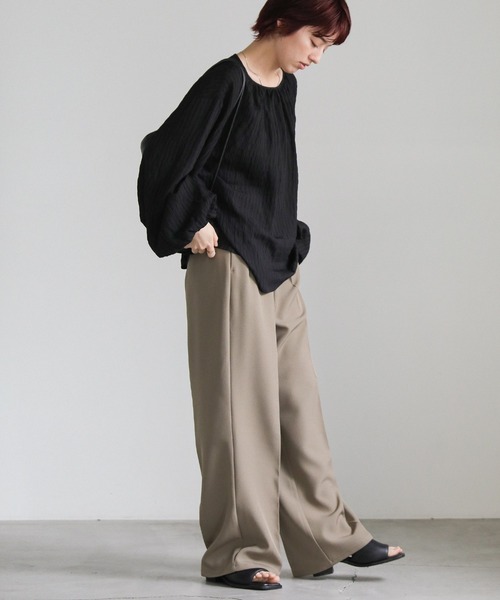 select MOCA(セレクトモカ)の「【ZOZO限定】ワッシャーボリュームスリーブブラウス(シャツ/ブラウス・レディース・ライトベージュ/ブルーグレー/ブラック・FREE)」の19枚目の写真