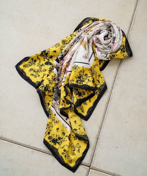 Omekashi(オメカシ)の「アニマルスカーフ(ストール/ショール・レディース・イエロー・FREE)」の4枚目の写真