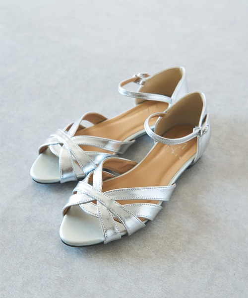 mio notis(ミオノティス)の「【MIO NOTIS(ミオ ノティス)】カットワークサンダル(サンダル・レディース・ホワイト/ブラウン/シルバー・36/37/38)」の16枚目の写真