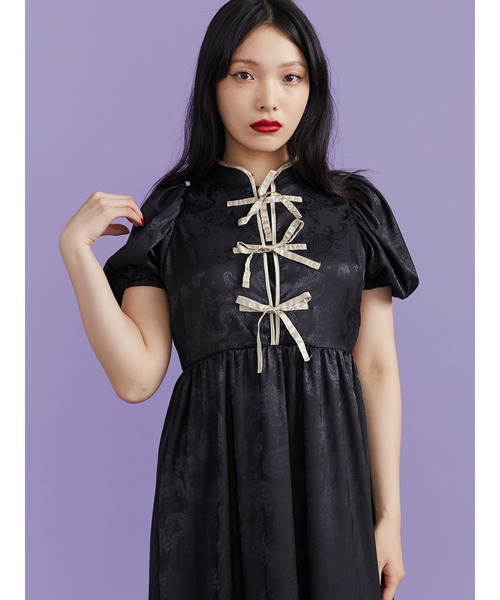 jouetie(ジュエティ)の「チャイナリボンロングワンピース(ワンピース・レディース・アイボリー/ブルー/ブラック・MEDIUM)」の18枚目の写真