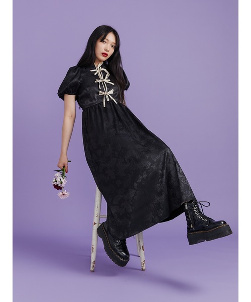 jouetie(ジュエティ)の「チャイナリボンロングワンピース(ワンピース・レディース・アイボリー/ブルー/ブラック・MEDIUM)」の15枚目の写真