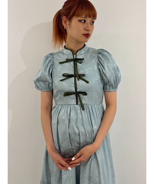 jouetie(ジュエティ)の「チャイナリボンロングワンピース(ワンピース・レディース・アイボリー/ブルー/ブラック・MEDIUM)」の13枚目の写真