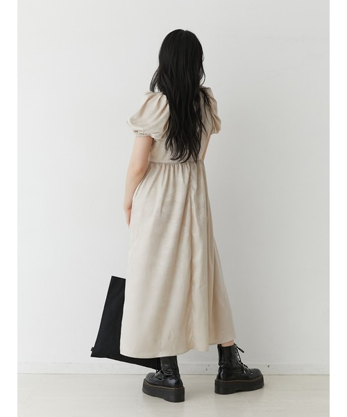 jouetie(ジュエティ)の「チャイナリボンロングワンピース(ワンピース・レディース・アイボリー/ブルー/ブラック・MEDIUM)」の7枚目の写真