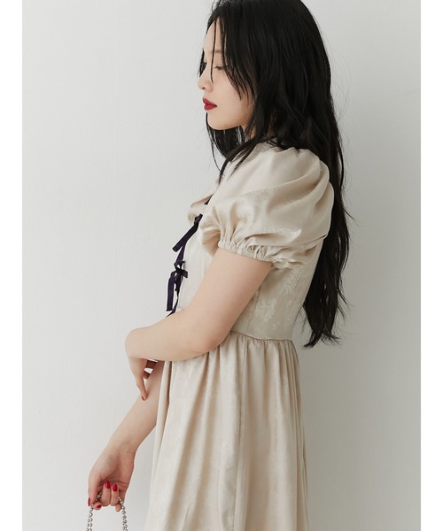 jouetie(ジュエティ)の「チャイナリボンロングワンピース(ワンピース・レディース・アイボリー/ブルー/ブラック・MEDIUM)」の10枚目の写真