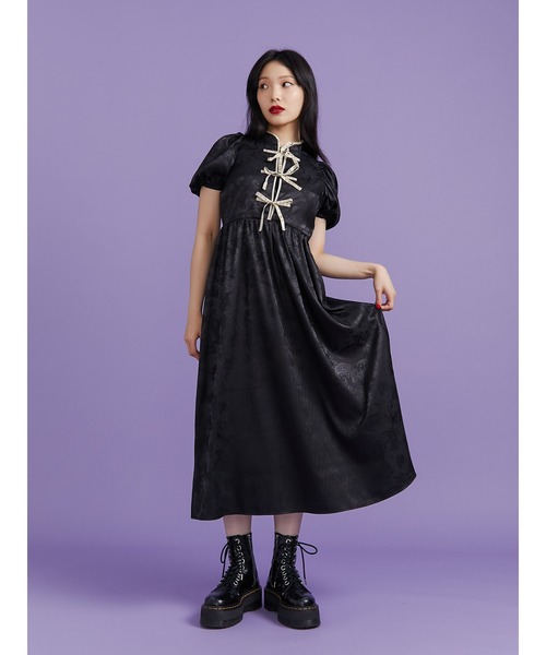 jouetie(ジュエティ)の「チャイナリボンロングワンピース(ワンピース・レディース・アイボリー/ブルー/ブラック・MEDIUM)」の16枚目の写真