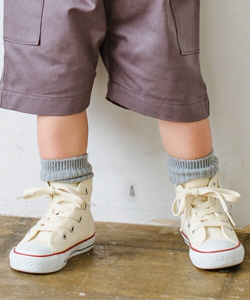 p.premier（ピードットプルミエ）の「ナチュラルカラーリブソックス（ソックス/靴下・キッズ・グレー/アイボリー/ブラウン・15 /18/21）」の2枚目の写真