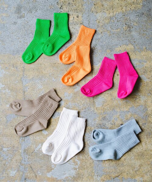 p.premier（ピードットプルミエ）の「ナチュラルカラーリブソックス（ソックス/靴下・キッズ・グレー/アイボリー/ブラウン・15 /18/21）」の9枚目の写真
