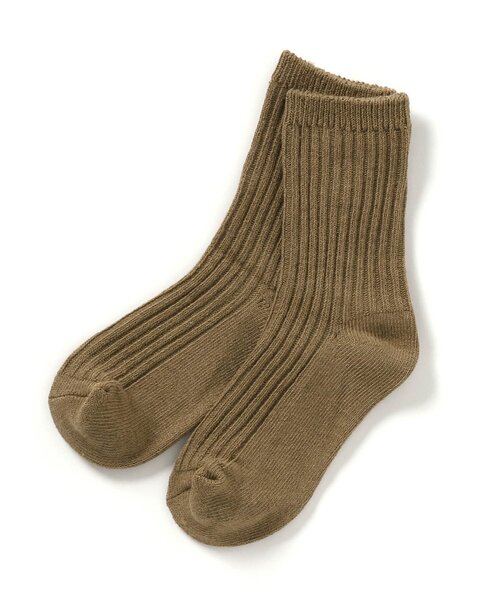 p.premier（ピードットプルミエ）の「ナチュラルカラーリブソックス（ソックス/靴下・キッズ・グレー/アイボリー/ブラウン・15 /18/21）」の8枚目の写真