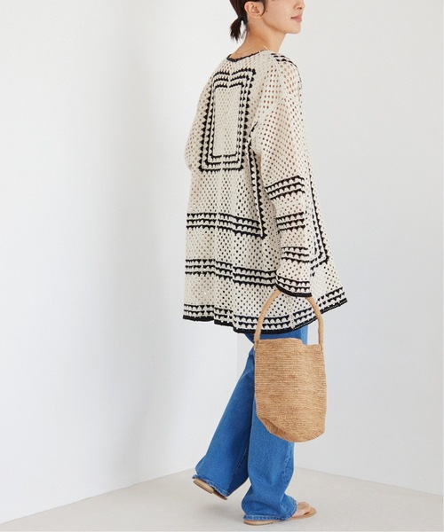 JOURNAL STANDARD relume クロシェラインVネックカーディ 追加4》クロシェラインVネックカーディガン（カーディガン