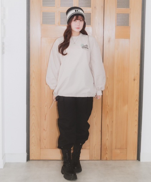nemne store(ネンネストア)の「【低身長サイズあり】バッグロゴナイロンドロストプルオーバー(その他トップス・レディース・ネイビー/グレー・SMALL/MEDIUM)」の18枚目の写真