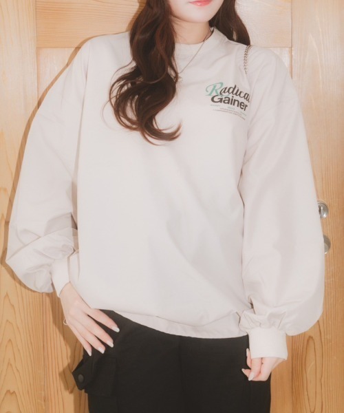 nemne store(ネンネストア)の「【低身長サイズあり】バッグロゴナイロンドロストプルオーバー(その他トップス・レディース・ネイビー/グレー・SMALL/MEDIUM)」の17枚目の写真