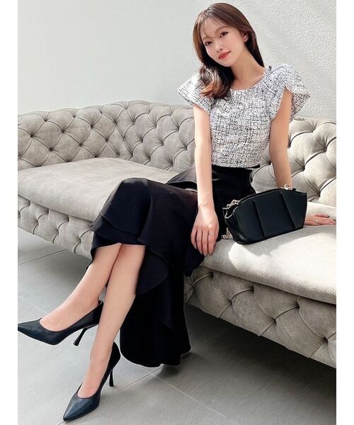 RESEXXY（リゼクシー）の「カスケードマーメイドスカート（スカート・レディース・ピンク/その他1/ブラック/アイボリー・FREE）」の10枚目の写真