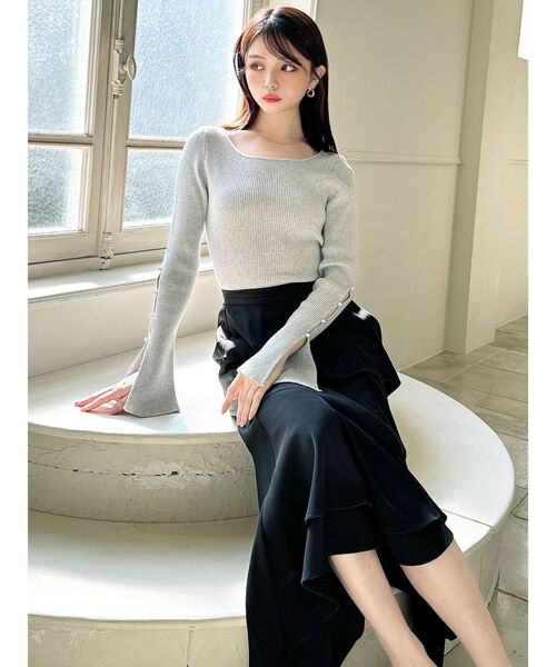 RESEXXY（リゼクシー）の「カスケードマーメイドスカート（スカート・レディース・ピンク/その他1/ブラック/アイボリー・FREE）」の21枚目の写真