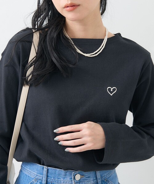 FREAK'S STORE（フリークスストア）の「ワンポイントハート刺繍 ボート