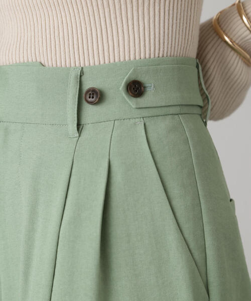 FREE'S MART（フリーズマート）の「[低身長サイズ/Sシリーズ]気流染めサイドボタンワイドパンツ（スラックス・レディース・ホワイト/グレー/ライトグリーン/ベージュ・SMALL/X-SMALL/MEDIUM）」の14枚目の写真