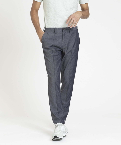 MICHEL KLEIN HOMME (ミッシェルクランオム)の「テーパードスラックスパンツ(スラックス・メンズ・ライトグレー/ダークグレー・MEDIUM/LARGE/X-LARGE)」の2枚目の写真