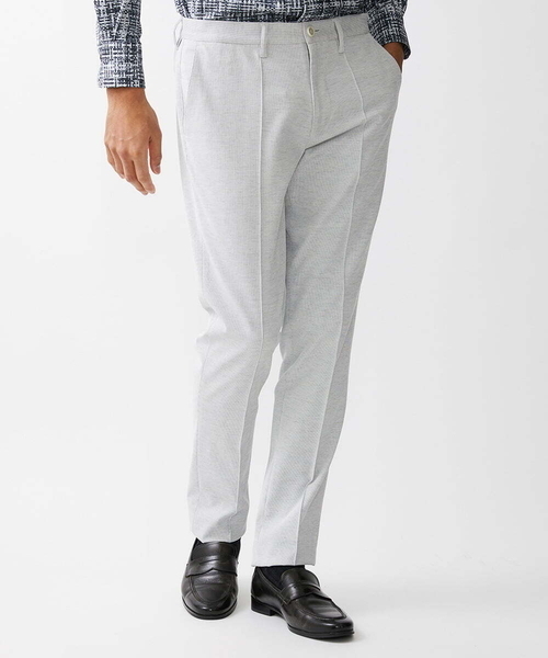 MICHEL KLEIN HOMME (ミッシェルクランオム)の「テーパードスラックスパンツ(スラックス・メンズ・ライトグレー/ダークグレー・MEDIUM/LARGE/X-LARGE)」の15枚目の写真