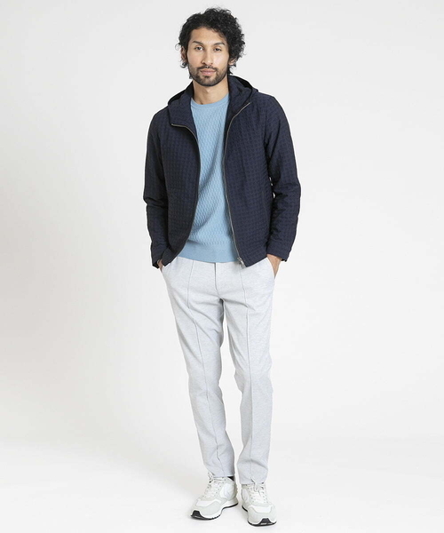 MICHEL KLEIN HOMME (ミッシェルクランオム)の「テーパードスラックスパンツ(スラックス・メンズ・ライトグレー/ダークグレー・MEDIUM/LARGE/X-LARGE)」の14枚目の写真