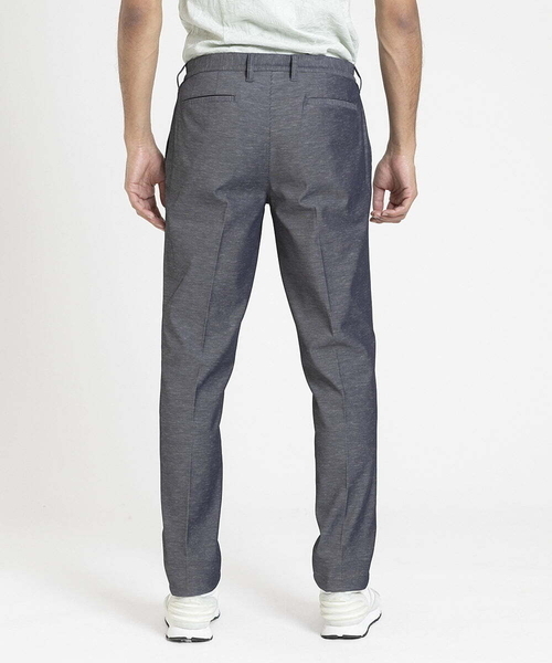 MICHEL KLEIN HOMME (ミッシェルクランオム)の「テーパードスラックスパンツ(スラックス・メンズ・ライトグレー/ダークグレー・MEDIUM/LARGE/X-LARGE)」の4枚目の写真