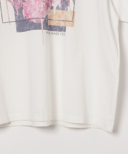 PAGEBOY(ページボーイ)の「メルティフラワーアートTシャツ(Tシャツ/カットソー・レディース・オフホワイト/チャコールグレー/ベージュ・FREE)」の15枚目の写真