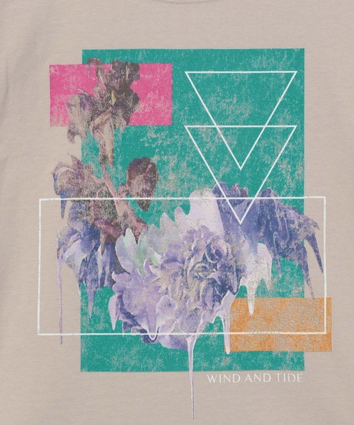 PAGEBOY(ページボーイ)の「メルティフラワーアートTシャツ(Tシャツ/カットソー・レディース・オフホワイト/チャコールグレー/ベージュ・FREE)」の9枚目の写真