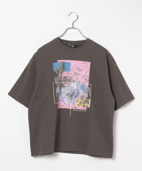 PAGEBOY(ページボーイ)の「メルティフラワーアートTシャツ(Tシャツ/カットソー・レディース・オフホワイト/チャコールグレー/ベージュ・FREE)」の11枚目の写真