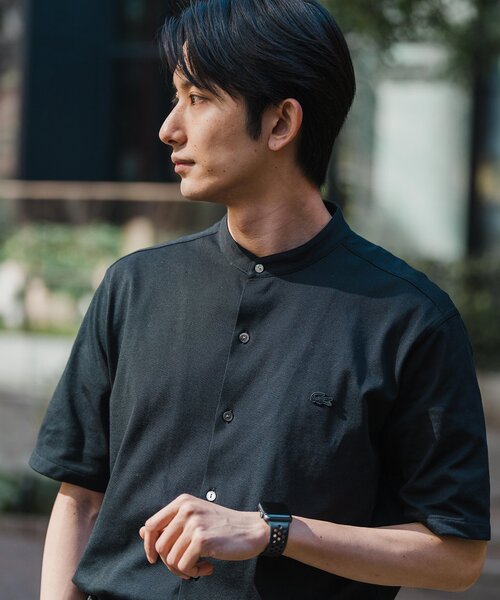セール】LACOSTE (ラコステ) 別注 バンドカラー フルオープン