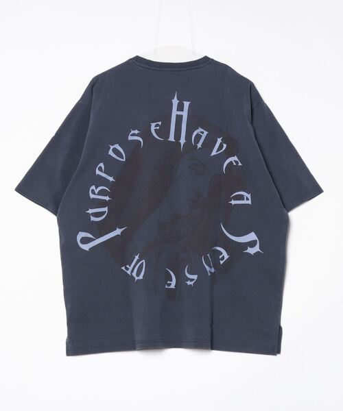RE730 古着風ロゴプリント半袖Tシャツ（Tシャツ/カットソー）｜RE730（アールイーセブンサーティー）