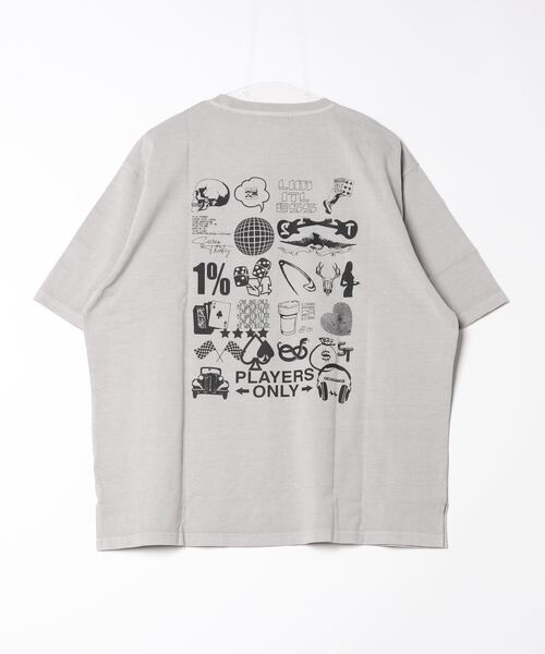 RE730 古着風ロゴプリント半袖Tシャツ（Tシャツ/カットソー）｜RE730（アールイーセブンサーティー）