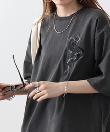 RE730 | Vintage logo print short sleeve T-shirt / 古着風ロゴプリント半袖Tシャツ unisex(Tシャツ/カットソー)