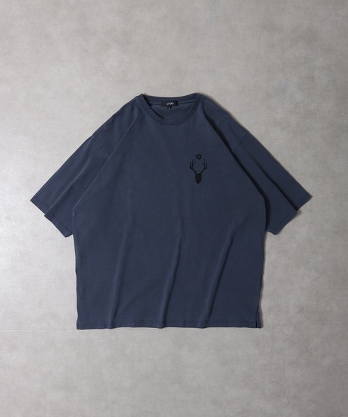 RE730 古着風ロゴプリント半袖Tシャツ（Tシャツ/カットソー）｜RE730（アールイーセブンサーティー）