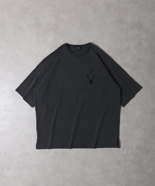 RE730 古着風ロゴプリント半袖Tシャツ（Tシャツ/カットソー）｜RE730（アールイーセブンサーティー）
