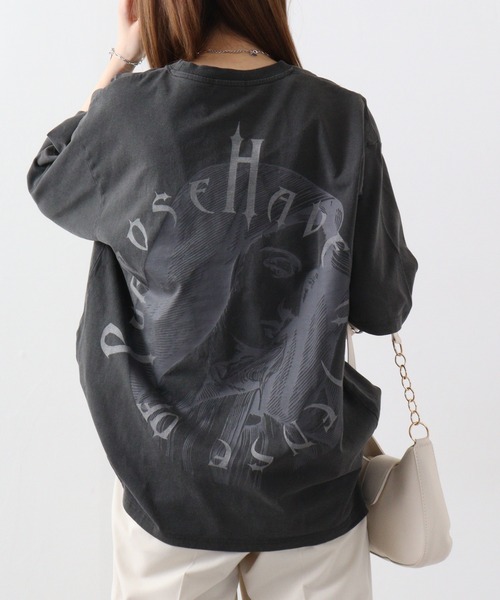 RE730 古着風ロゴプリント半袖Tシャツ（Tシャツ/カットソー）｜RE730（アールイーセブンサーティー）