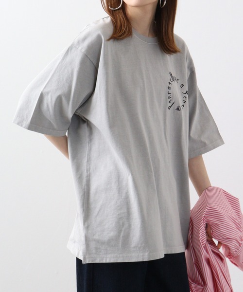 RE730 古着風ロゴプリント半袖Tシャツ（Tシャツ/カットソー）｜RE730（アールイーセブンサーティー）