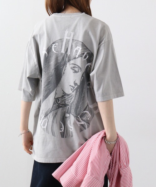 RE730 古着風ロゴプリント半袖Tシャツ（Tシャツ/カットソー）｜RE730（アールイーセブンサーティー）