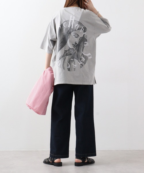 RE730 古着風ロゴプリント半袖Tシャツ（Tシャツ/カットソー）｜RE730（アールイーセブンサーティー）