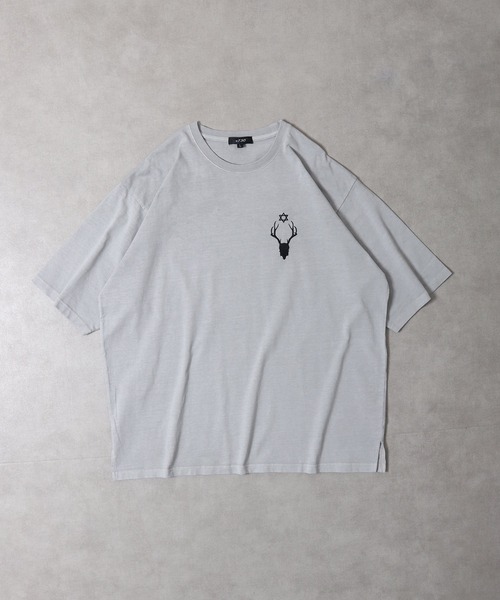 RE730 古着風ロゴプリント半袖Tシャツ（Tシャツ/カットソー）｜RE730（アールイーセブンサーティー）