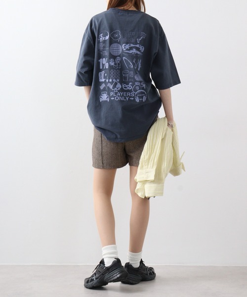 RE730 古着風ロゴプリント半袖Tシャツ（Tシャツ/カットソー）｜RE730（アールイーセブンサーティー）