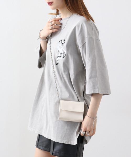 RE730 古着風ロゴプリント半袖Tシャツ（Tシャツ/カットソー）｜RE730（アールイーセブンサーティー）