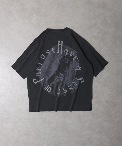 RE730 古着風ロゴプリント半袖Tシャツ（Tシャツ/カットソー）｜RE730（アールイーセブンサーティー）