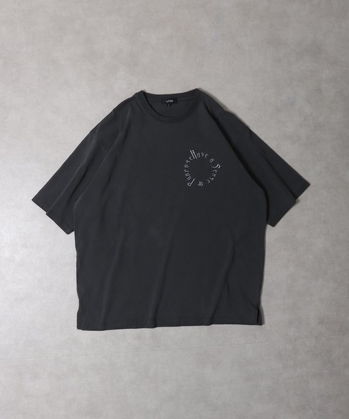RE730 古着風ロゴプリント半袖Tシャツ（Tシャツ/カットソー）｜RE730（アールイーセブンサーティー）