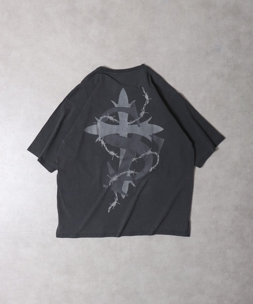 RE730 古着風ロゴプリント半袖Tシャツ（Tシャツ/カットソー）｜RE730（アールイーセブンサーティー）