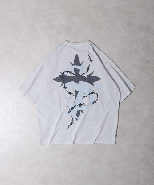 RE730 古着風ロゴプリント半袖Tシャツ（Tシャツ/カットソー）｜RE730（アールイーセブンサーティー）