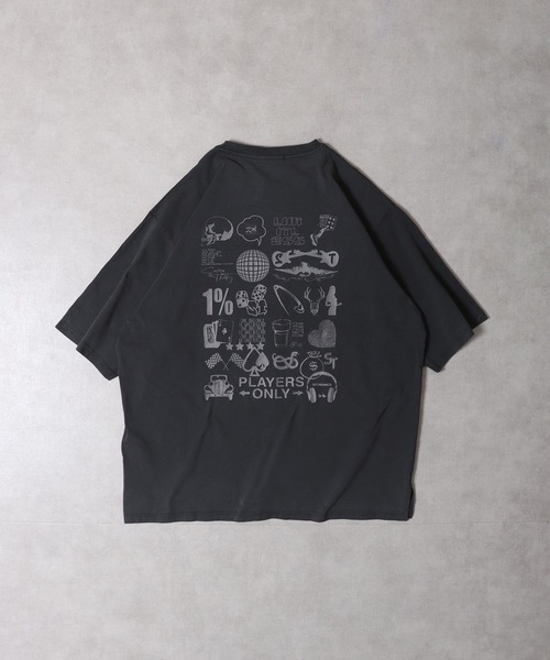RE730 古着風ロゴプリント半袖Tシャツ（Tシャツ/カットソー）｜RE730（アールイーセブンサーティー）