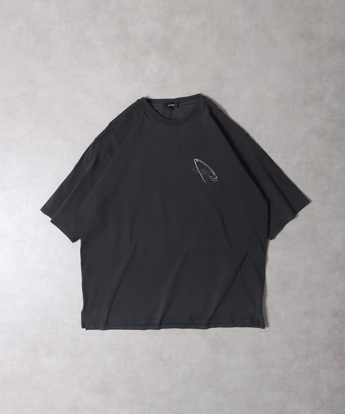 RE730 古着風ロゴプリント半袖Tシャツ（Tシャツ/カットソー）｜RE730（アールイーセブンサーティー）